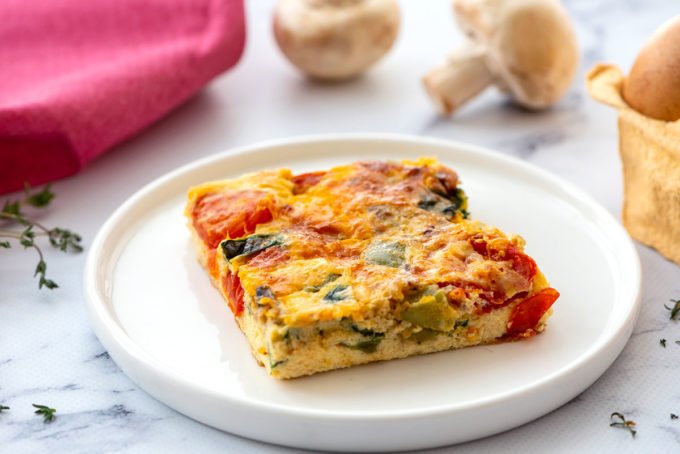 Loaded Vegetable Egg Bake Amanda S Easy Recipes