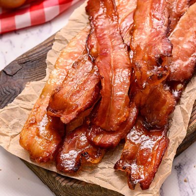 Baked Brown Sugar Bacon - Amanda's Easy Recipes