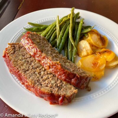 4 Ingredient Meatloaf - Amanda's Easy Recipes